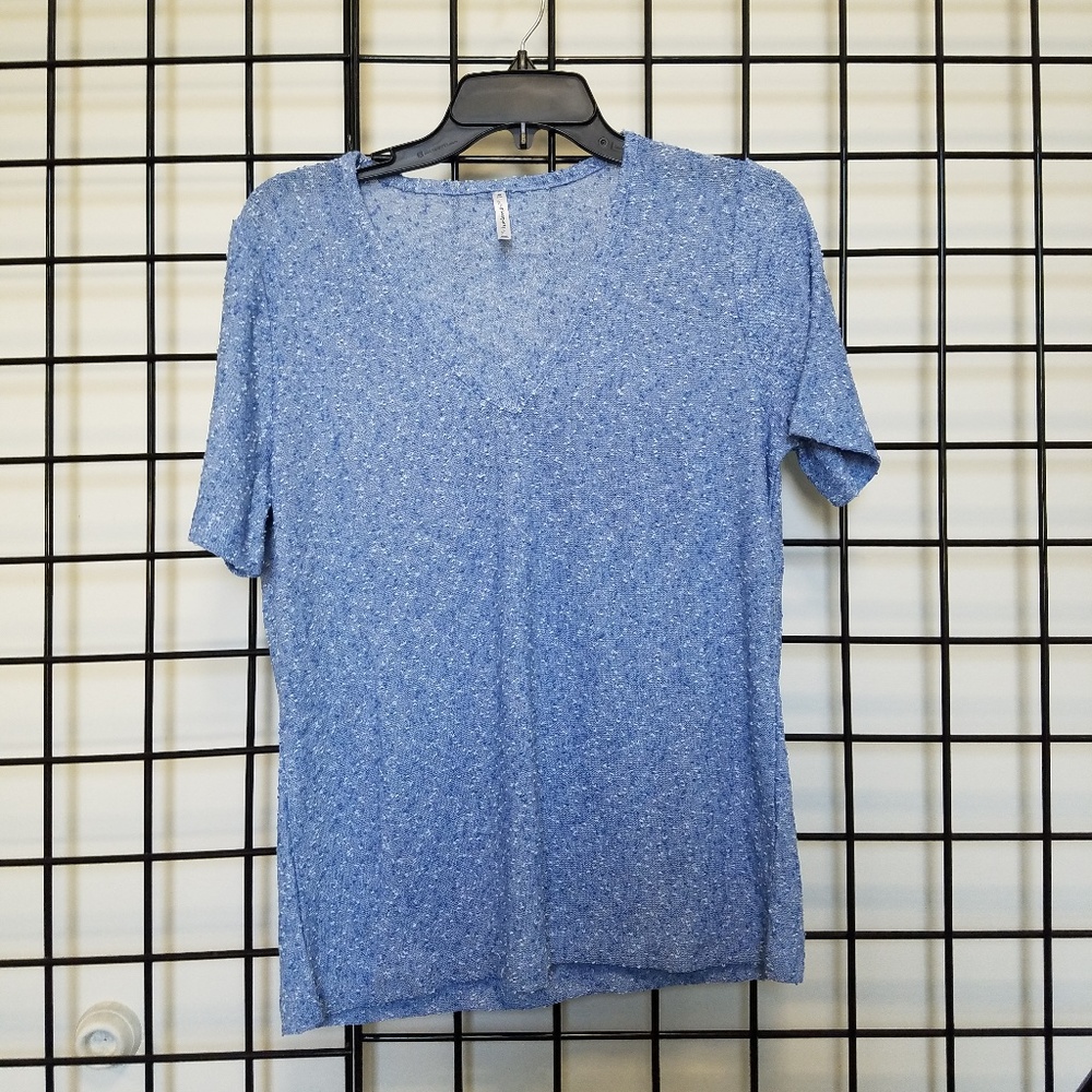 Soft Blue Knit Tee
